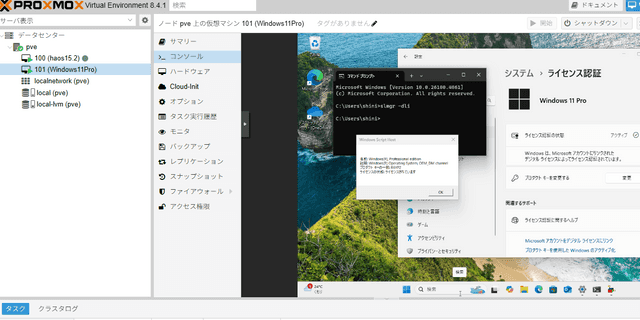 【Proxmox】Windows11Proをインストール